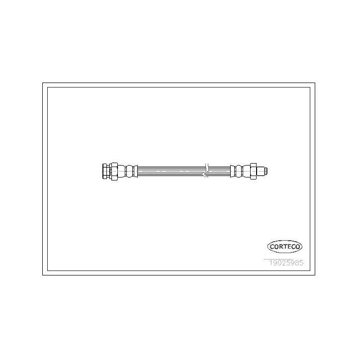 Stabdžių žarnelė CORTECO 19025985