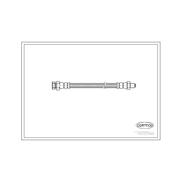 Stabdžių žarnelė CORTECO 19025986