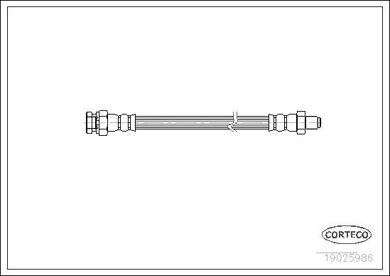 Stabdžių žarnelė CORTECO 19025986