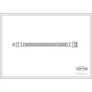 Stabdžių žarnelė CORTECO 19025987