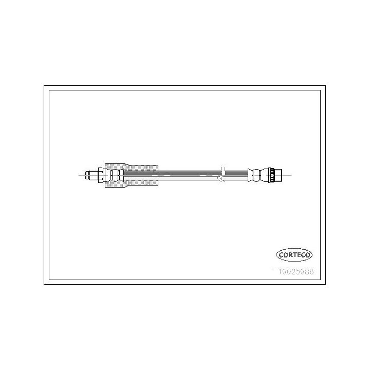 Stabdžių žarnelė CORTECO 19025988