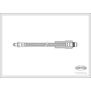 Stabdžių žarnelė CORTECO 19025989