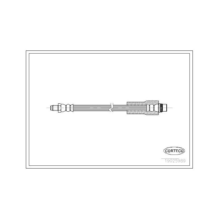 Stabdžių žarnelė CORTECO 19025989