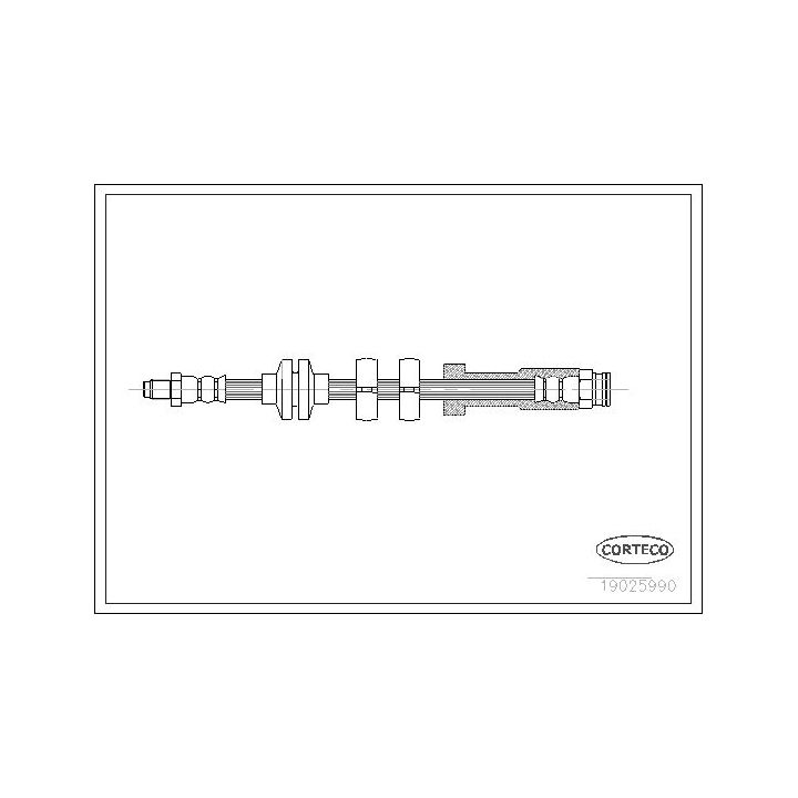 Stabdžių žarnelė CORTECO 19025990