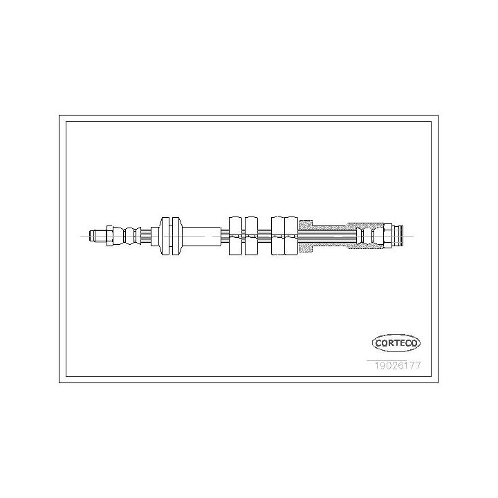 Stabdžių žarnelė CORTECO 19026177