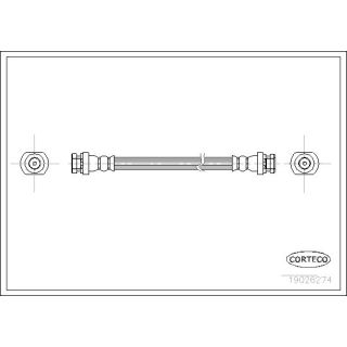 Stabdžių žarnelė CORTECO 19026274