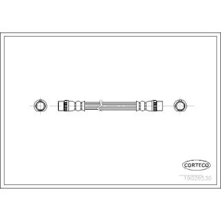 Stabdžių žarnelė CORTECO 19026530