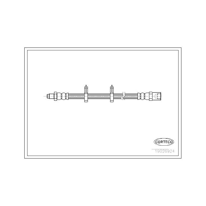 Stabdžių žarnelė CORTECO 19026924