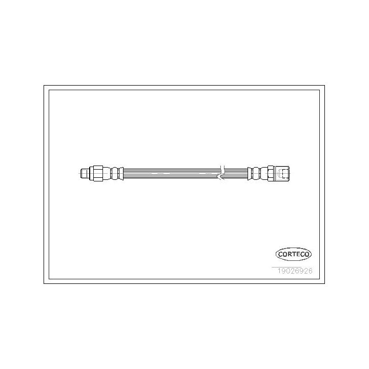 Stabdžių žarnelė CORTECO 19026926