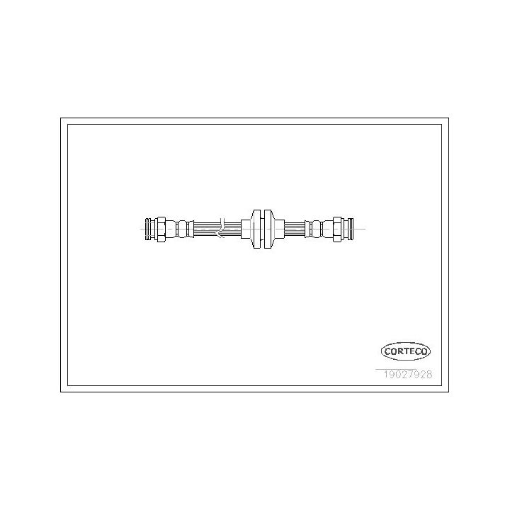 Stabdžių žarnelė CORTECO 19027928