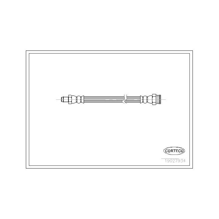 Stabdžių žarnelė CORTECO 19027934