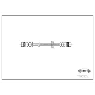 Stabdžių žarnelė CORTECO 19030271