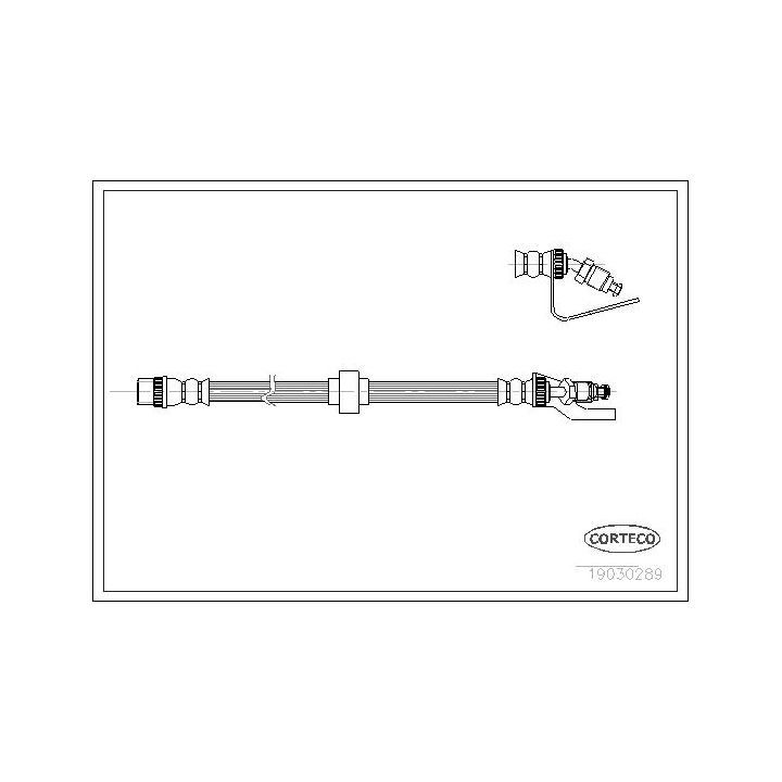 Stabdžių žarnelė CORTECO 19030289