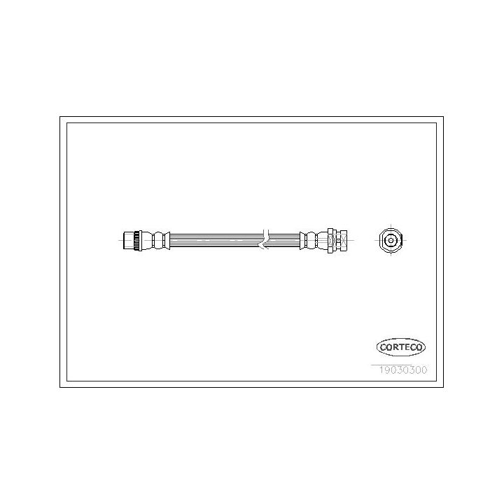 Stabdžių žarnelė CORTECO 19030300