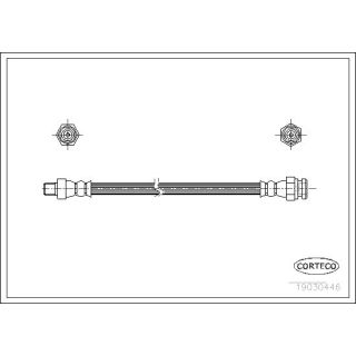 Stabdžių žarnelė CORTECO 19030446