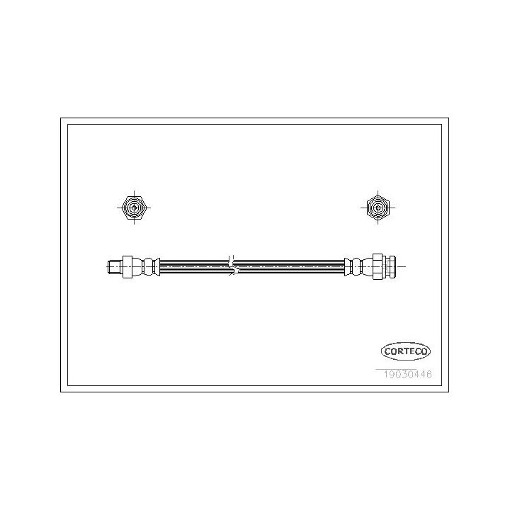 Stabdžių žarnelė CORTECO 19030446
