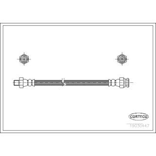 Stabdžių žarnelė CORTECO 19030447