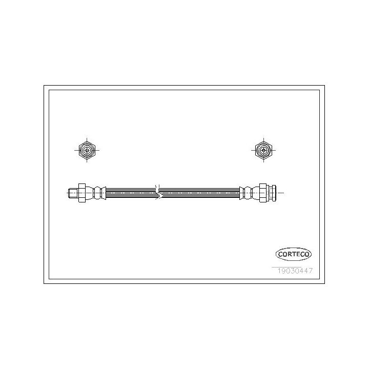 Stabdžių žarnelė CORTECO 19030447
