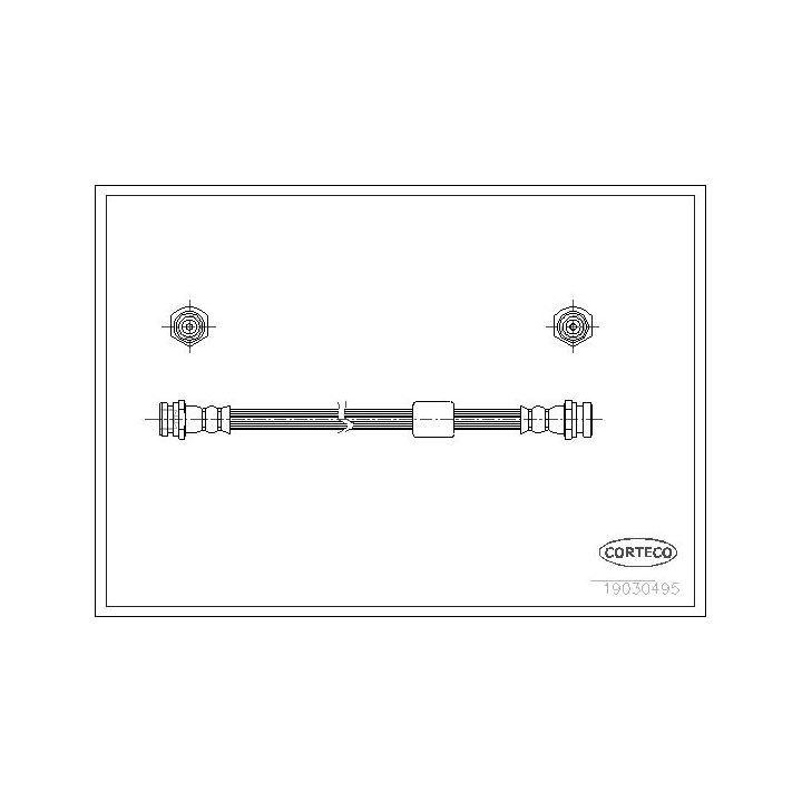 Stabdžių žarnelė CORTECO 19030495