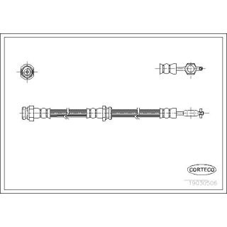 Stabdžių žarnelė CORTECO 19030506