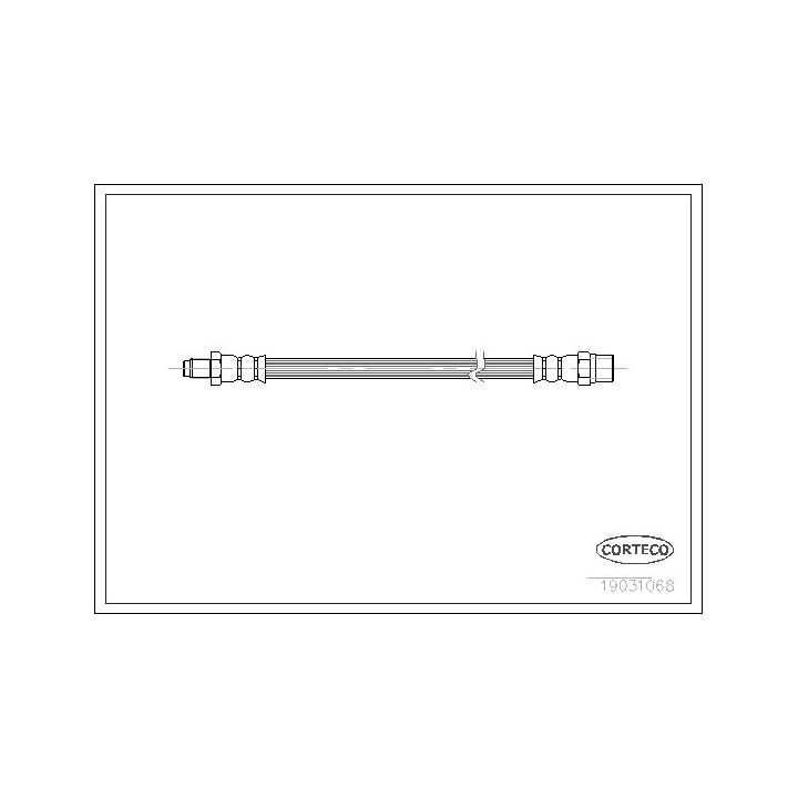Stabdžių žarnelė CORTECO 19031068