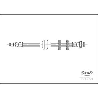 Stabdžių žarnelė CORTECO 19031581