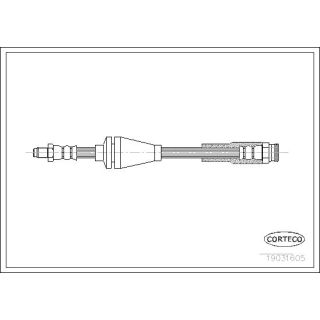 Stabdžių žarnelė CORTECO 19031605