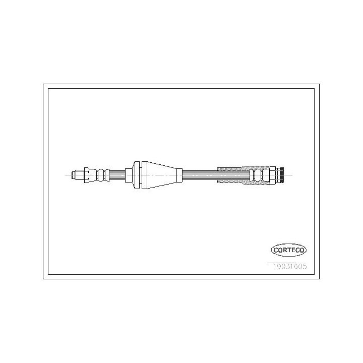Stabdžių žarnelė CORTECO 19031605