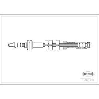 Stabdžių žarnelė CORTECO 19031606