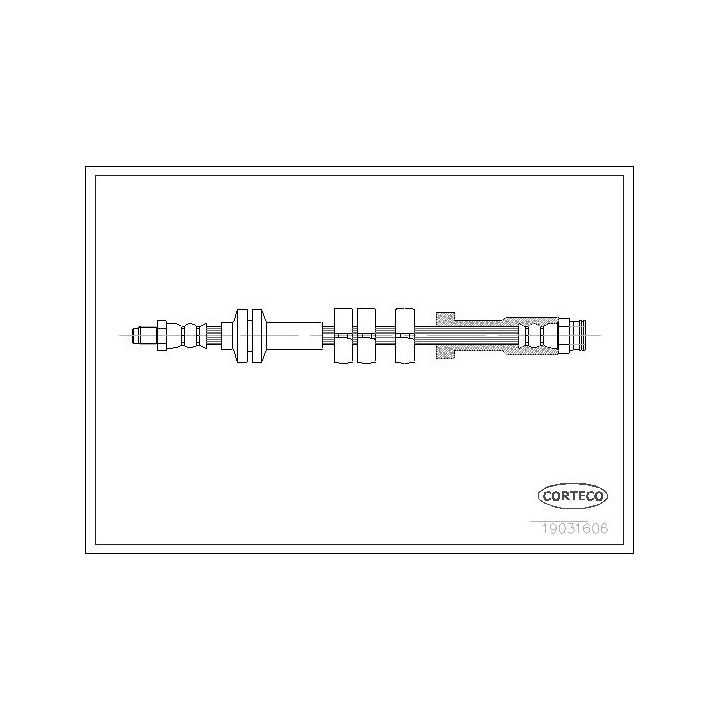 Stabdžių žarnelė CORTECO 19031606