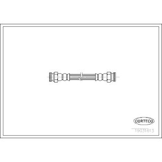 Stabdžių žarnelė CORTECO 19031613