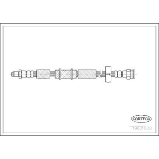 Stabdžių žarnelė CORTECO 19031630