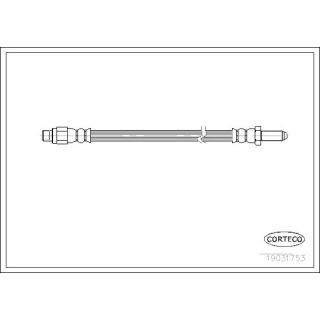 Stabdžių žarnelė CORTECO 19031753