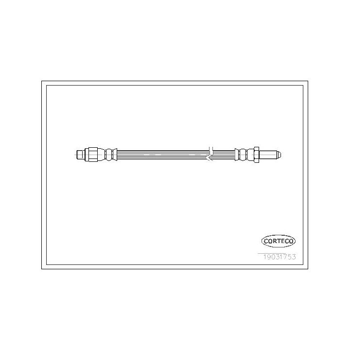 Stabdžių žarnelė CORTECO 19031753