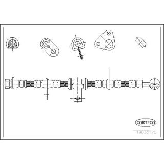 Stabdžių žarnelė CORTECO 19032125