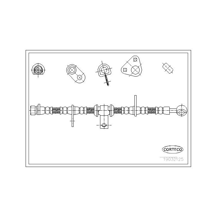 Stabdžių žarnelė CORTECO 19032125