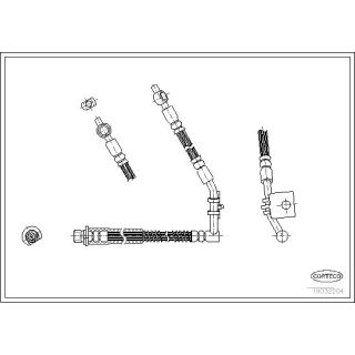Stabdžių žarnelė CORTECO 19032204