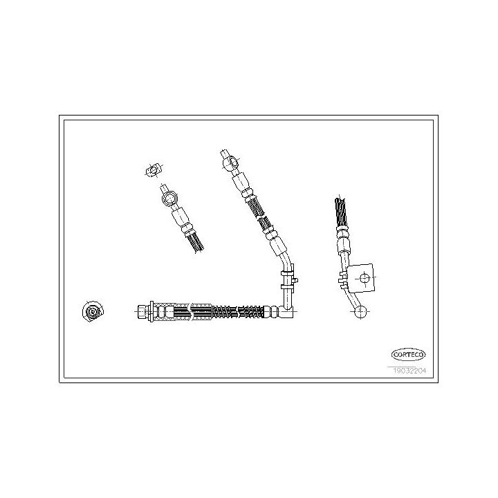 Stabdžių žarnelė CORTECO 19032204