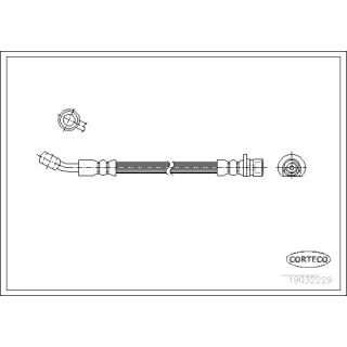 Stabdžių žarnelė CORTECO 19032229