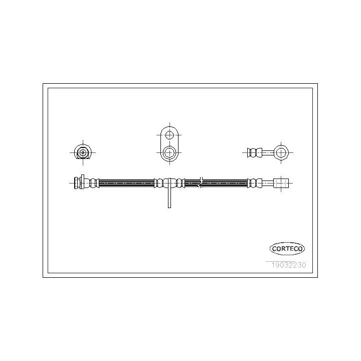 Stabdžių žarnelė CORTECO 19032230