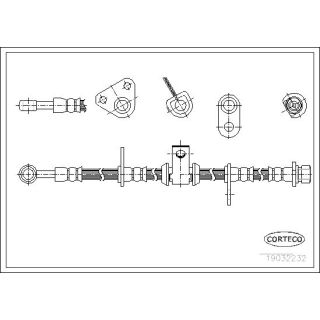 Stabdžių žarnelė CORTECO 19032232