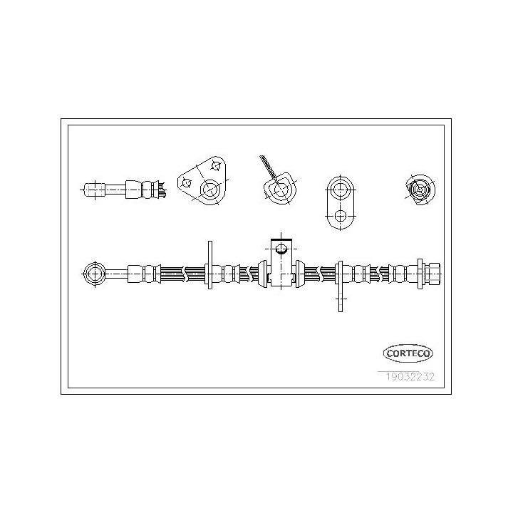 Stabdžių žarnelė CORTECO 19032232