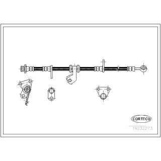 Stabdžių žarnelė CORTECO 19032273