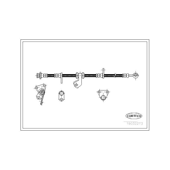 Stabdžių žarnelė CORTECO 19032273