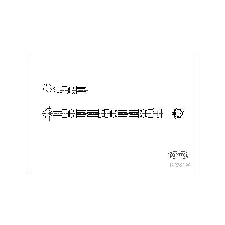 Stabdžių žarnelė CORTECO 19032290