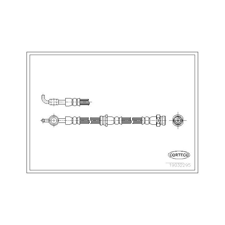 Stabdžių žarnelė CORTECO 19032295