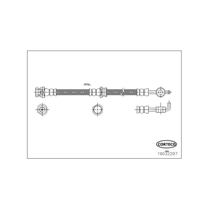 Stabdžių žarnelė CORTECO 19032297
