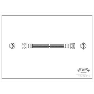 Stabdžių žarnelė CORTECO 19032340