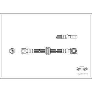 Stabdžių žarnelė CORTECO 19032372