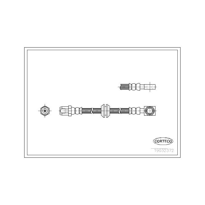 Stabdžių žarnelė CORTECO 19032372